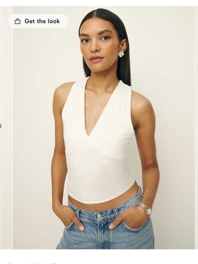 Reformation Bowie Top XS Fior Di Latte